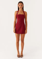 Bianca Halter Dress - Red