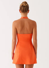 Coa Mini Dress - Tangerine
