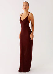 Nomad Muse Maxi Dress - Chocolate