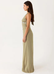 Lorela Maxi Dress - Pale Olive