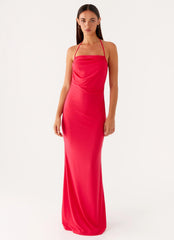 Amari Maxi Dress - Raspberry