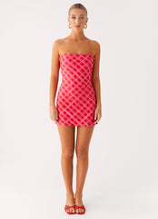 Hamilton Mini Dress - Pink Check