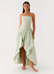 Misa Bubble Maxi Dress - Mint
