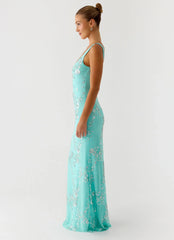 Silvana Maxi Dress - Aqua