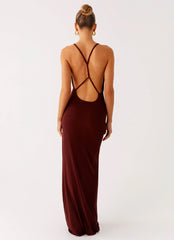 Nomad Muse Maxi Dress - Chocolate