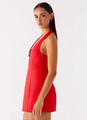 Roxe Mini Dress - Red