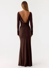 Dray Maxi Dress - Chocolate