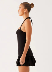 Cheryl Bustier Mini Dress - Black