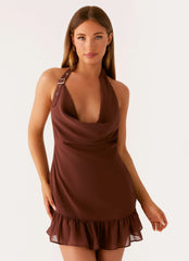Floyd Mini Dress - Chocolate