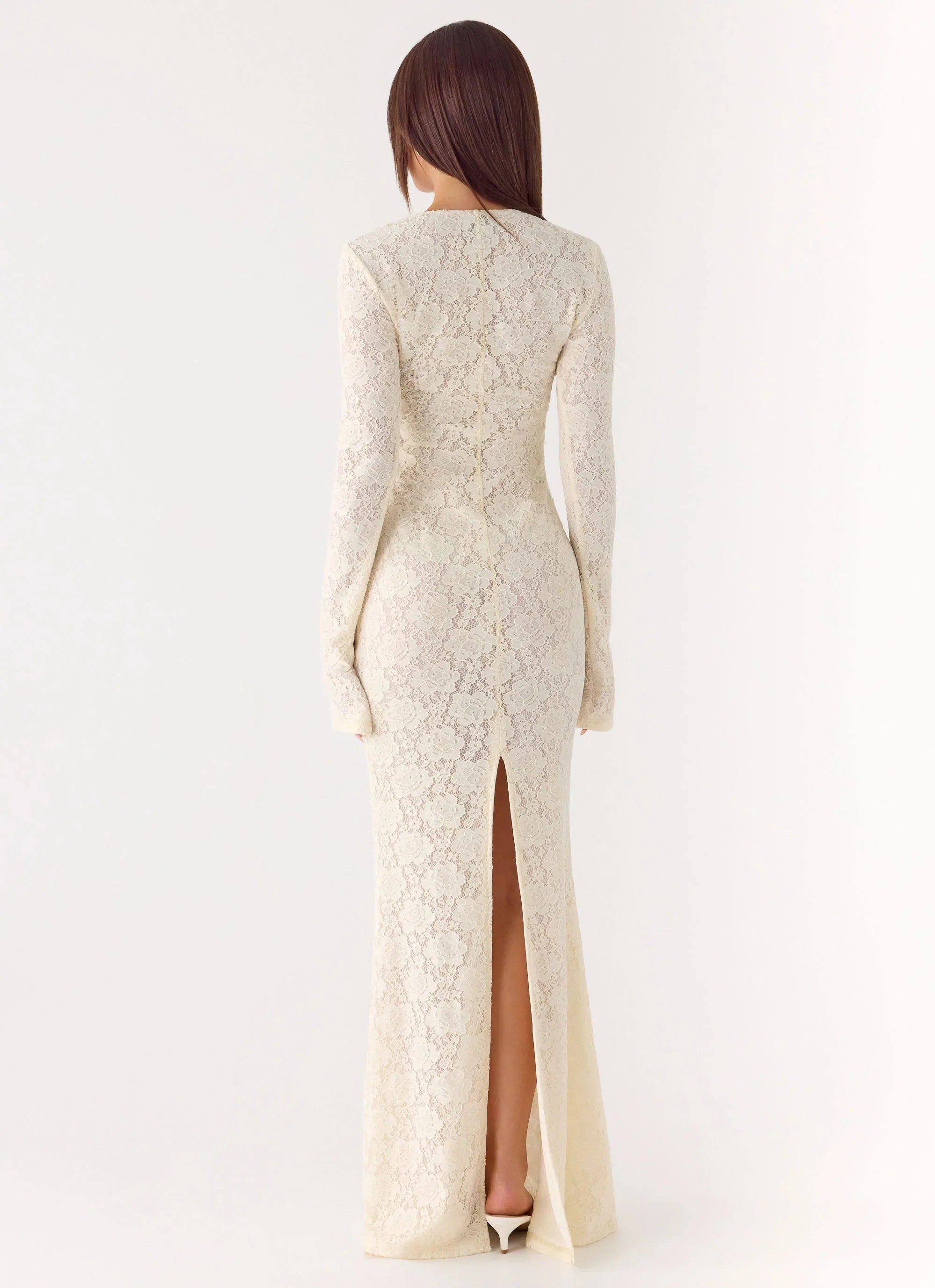 Astoria Long Sleeve Maxi Dress - Ivory