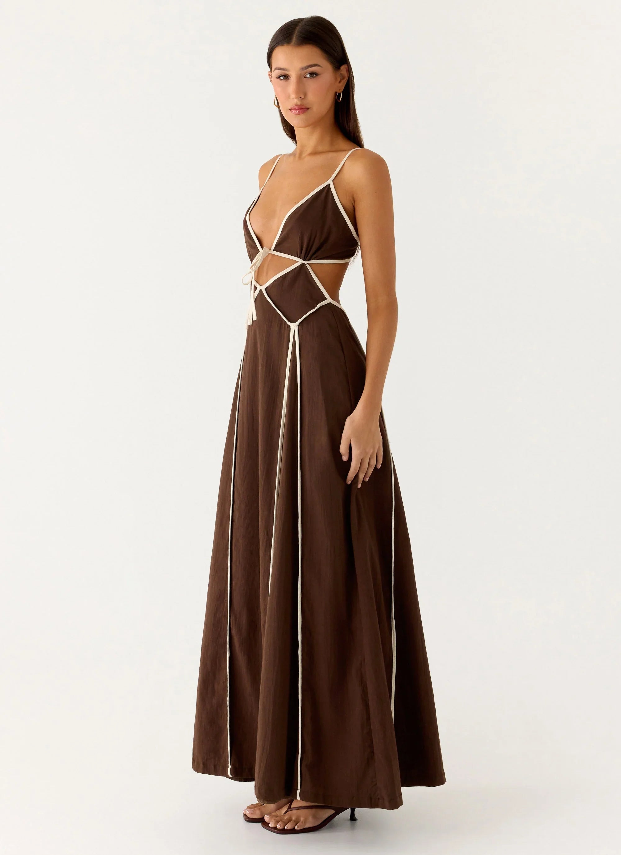 Kerli Maxi Dress - Cool Chocolate