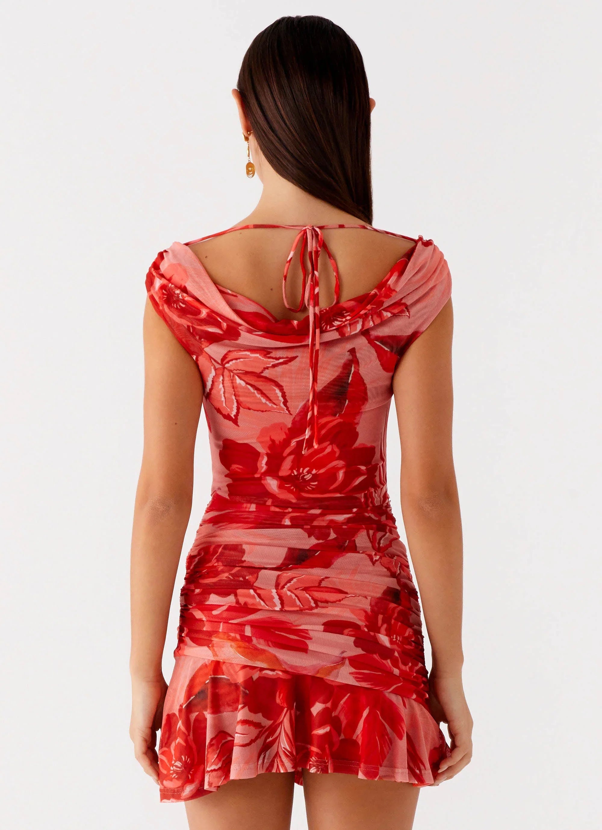 Cait Mini Dress - Sicily Sunsets Print