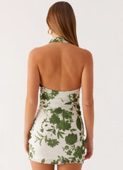 Vianne Mini Dress - Verdant Bloom