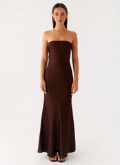 Endless Nights Maxi Dress - Chocolate